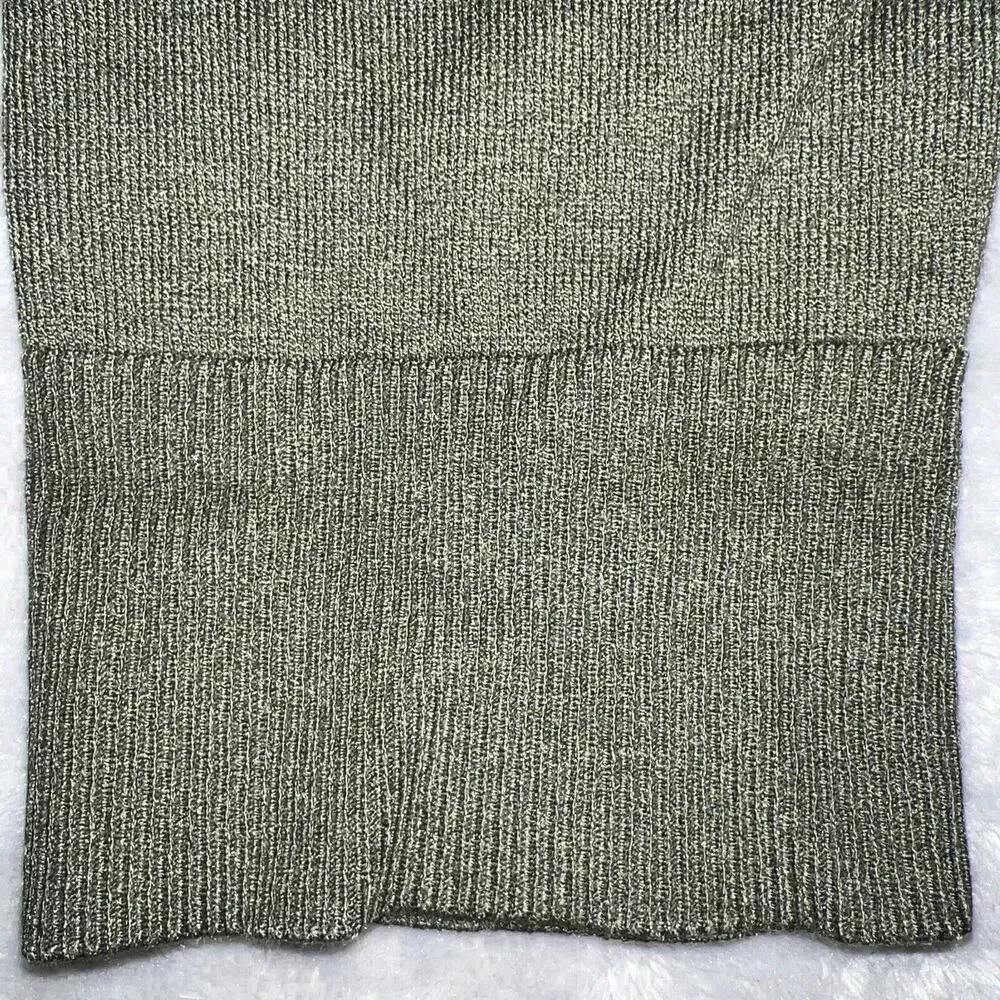 Talbots Vintage 90s Adult XL Rayon Nylon Knit Turtleneck Sweater Green Light